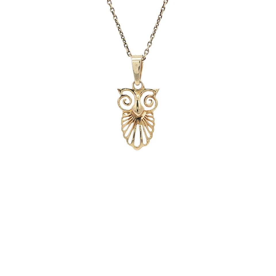 Vintage 14K Gold Uil Pendant