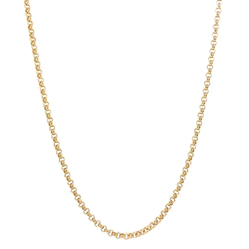Vintage 14K Gold Necklace Jaseron 64 cm