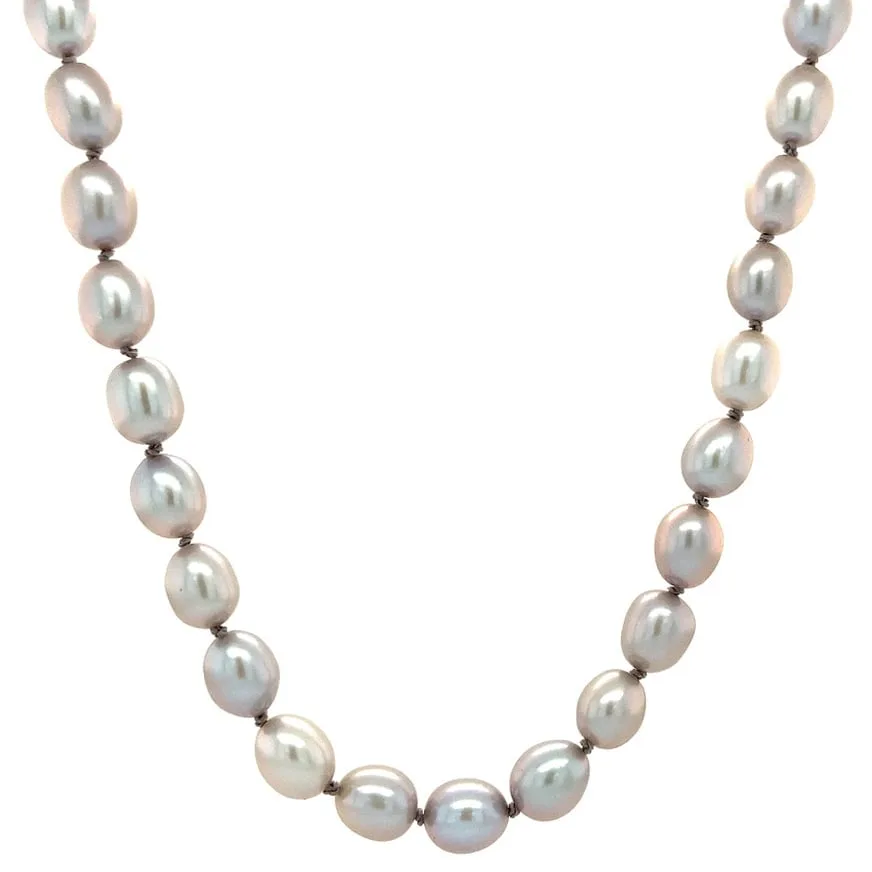 Vintage Pearl Necklace with 14K Gold Clasp