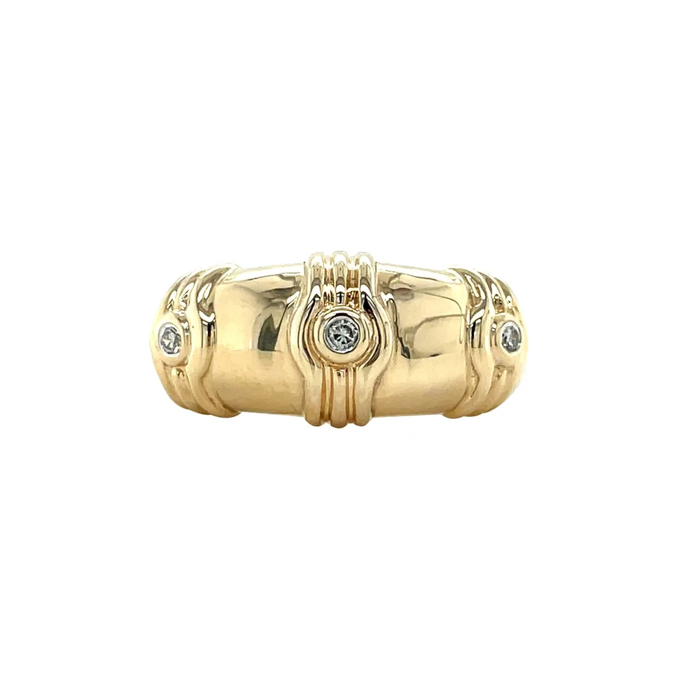 Vintage 14K Gold Ring with Diamond