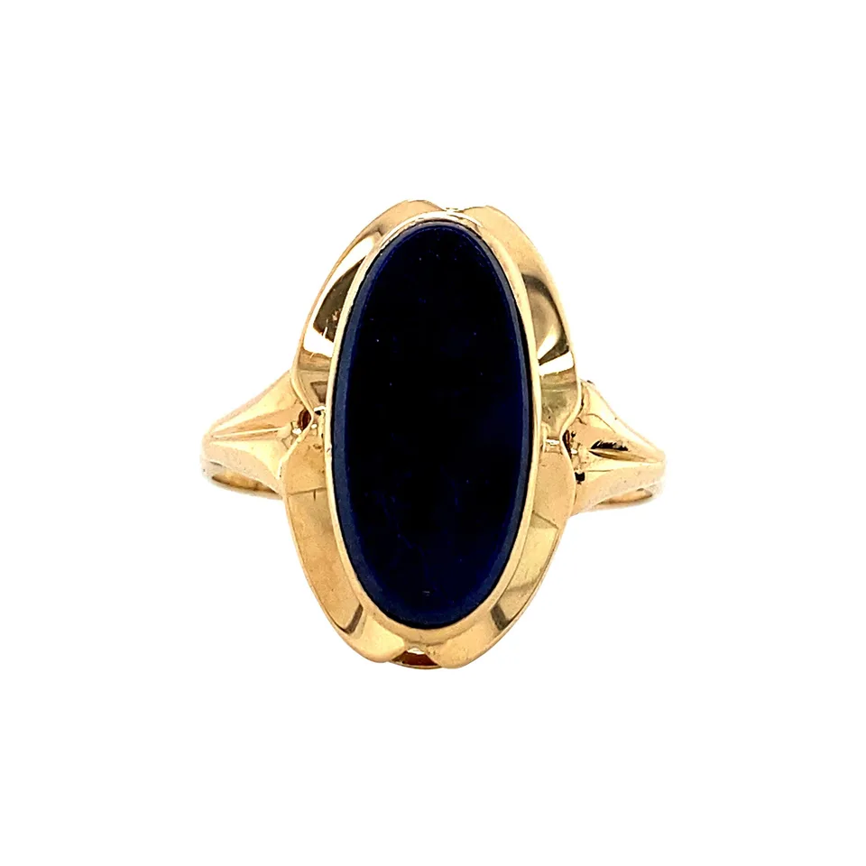 Vintage 14K Gold Ring with Lapis Lazuli