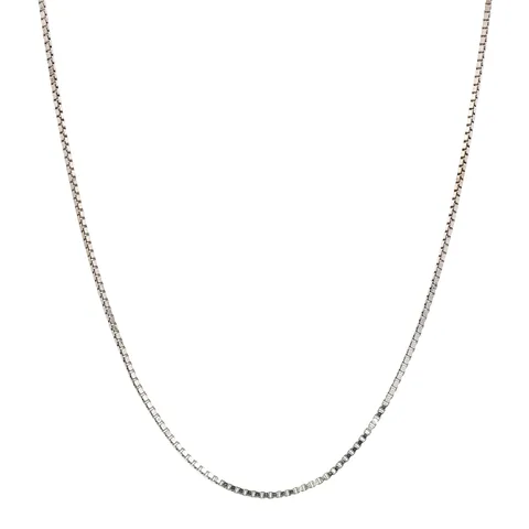 Vintage 14K White Gold Venetian Necklace