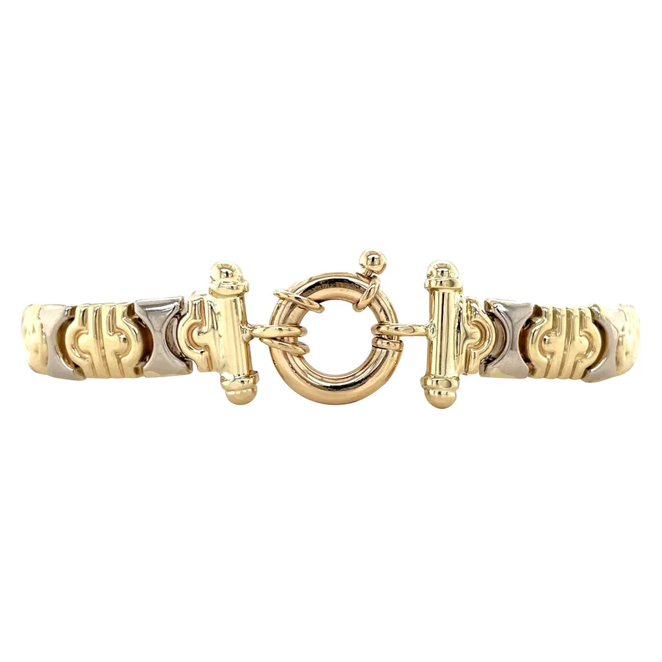 Vintage 14K Two Tone Gold Bracelet