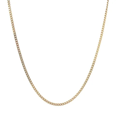 Vintage 18K Gold Long Necklace Curb 46.5 cm
