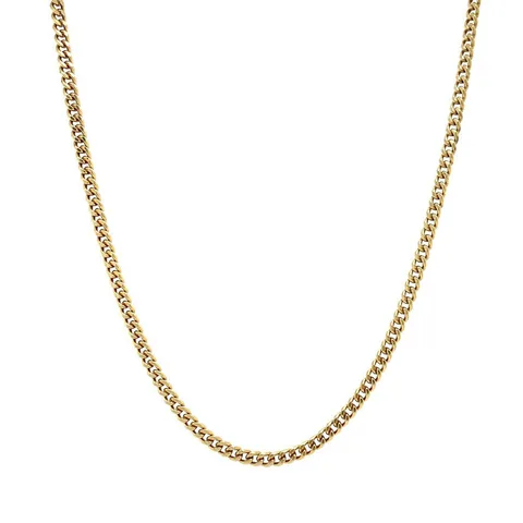 Vintage 14K Gold Long Necklace Curb 50 cm