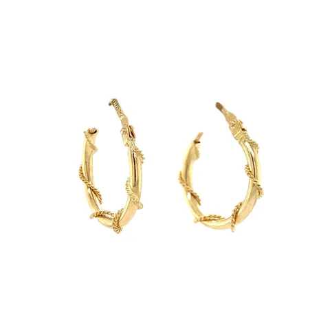 Vintage 14K Gold Hoop Earrings