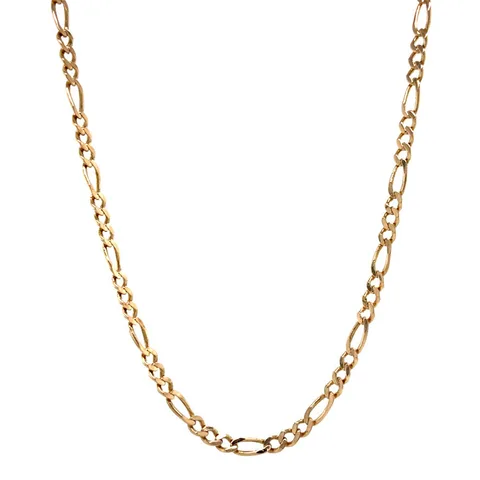 Vintage 14K Gold Figaro Necklace