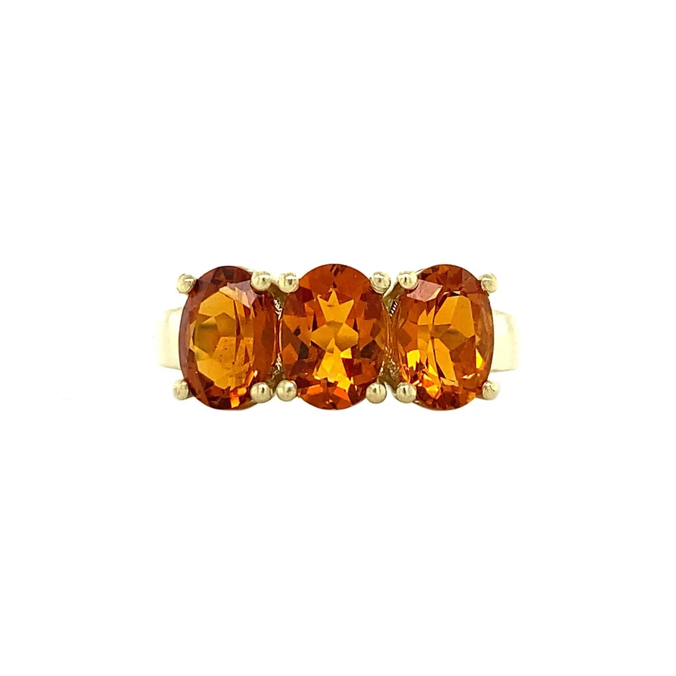 Vintage Marlene 14K Gold Ring, Madeira