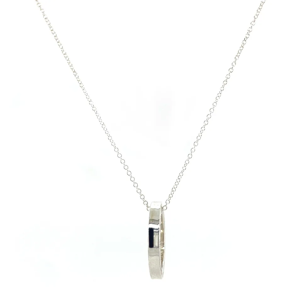 Vintage Tiffany & Co Sterling Silver Necklace with Pendant 40.5 cm
