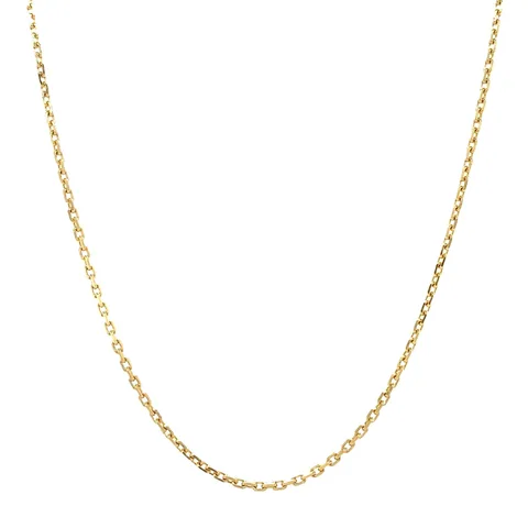 Vintage 14K Gold Long Necklace Anchor 43 cm