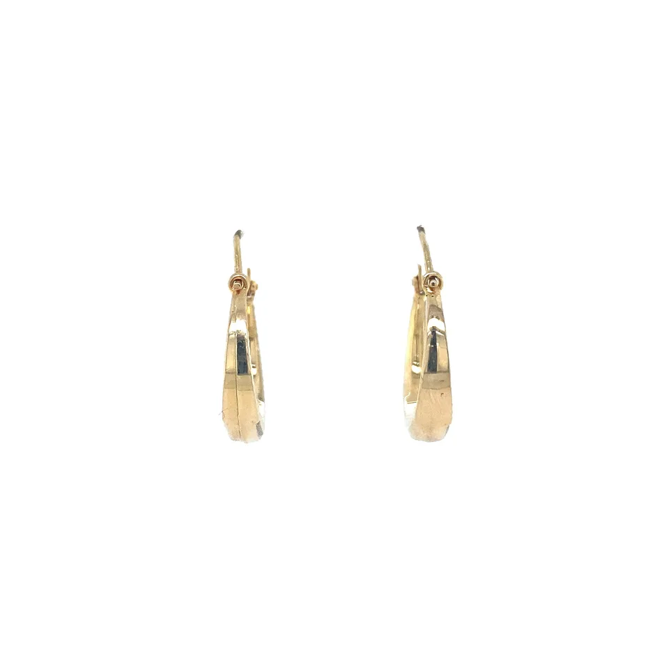 Vintage 18K Gold Hoop Earrings
