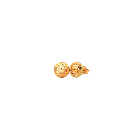 Vintage 14K Gold Fancy Stud Earrings