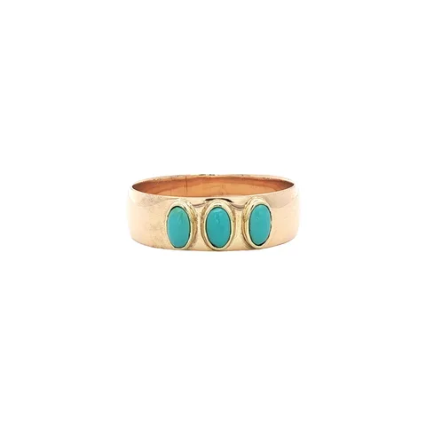 Vintage 14K Gold Ring with Turquoise