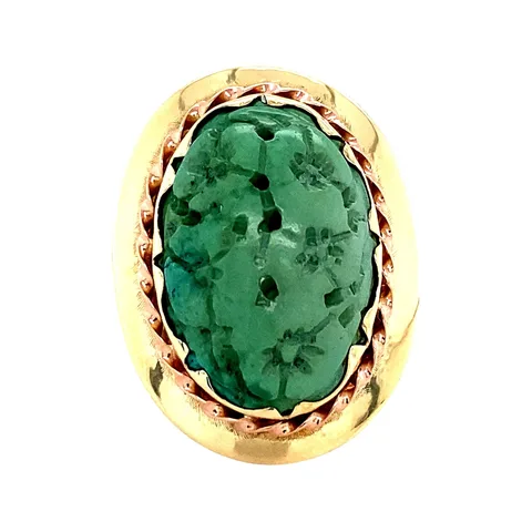 Vintage 14K Gold Ring with Turquoise