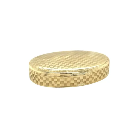 14K Gold Pill Box