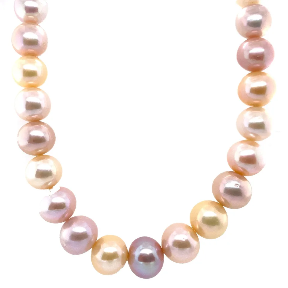 Vintage Schoeffel Pearl Snoer 18K Gold Necklace