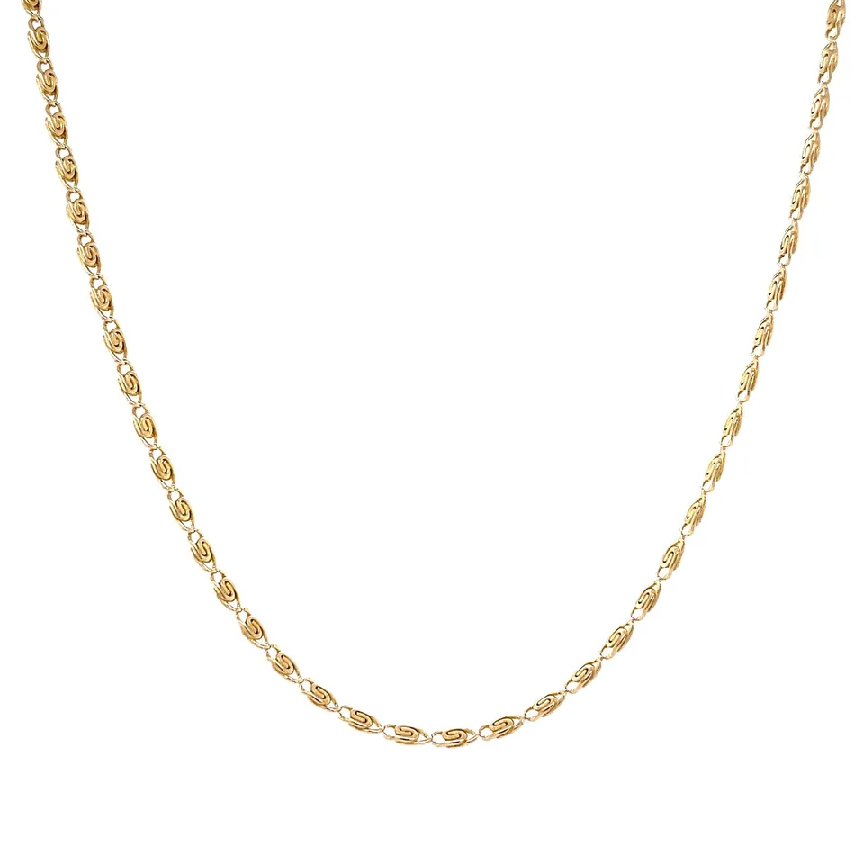 Vintage 14K Gold Necklace Fancy 45.5 cm