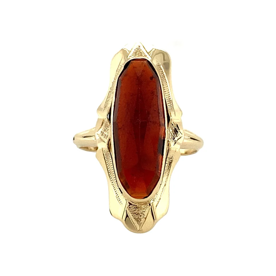Vintage 14K Gold Ring with Garnet