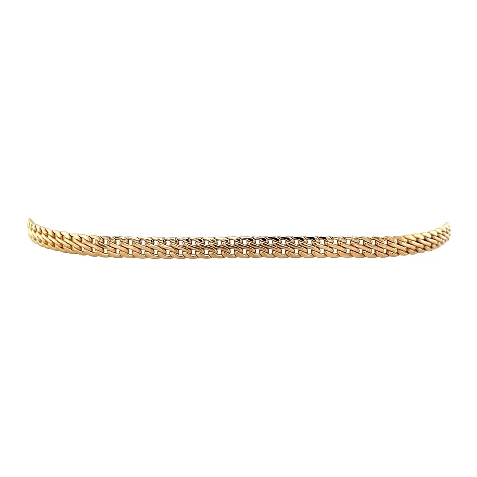 Vintage 14K Gold Dubbele Curb Bracelet