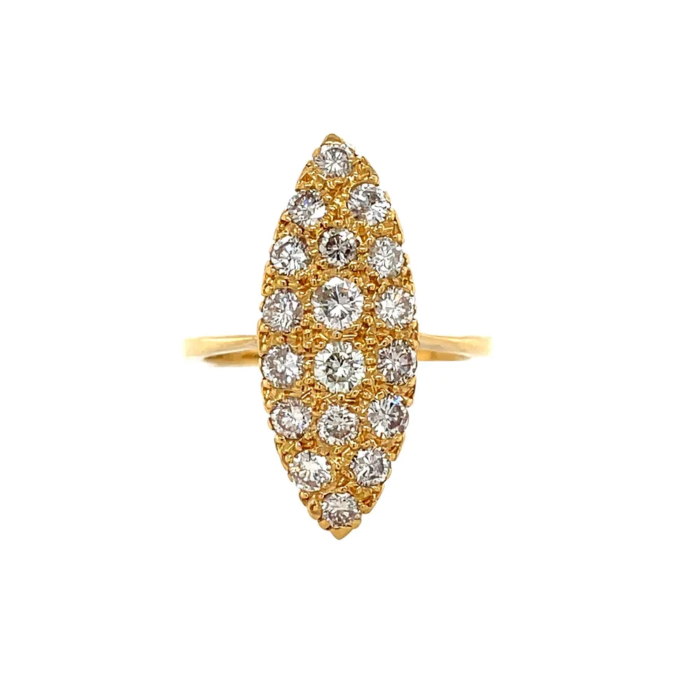 Vintage 20K Gold Victorian Ring with Diamond