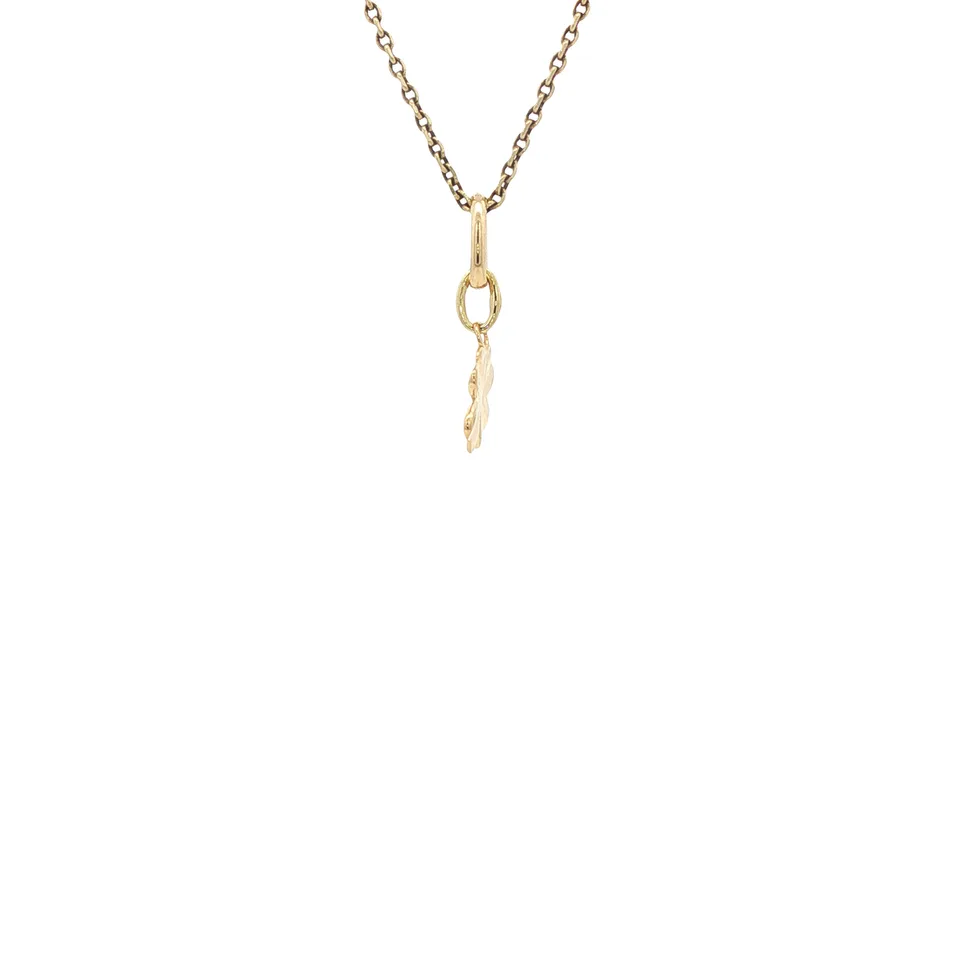 Vintage 14K Gold Klavertje Vier Pendant