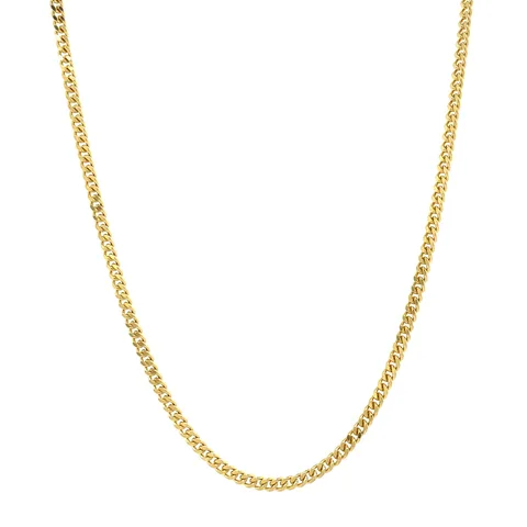 Vintage 14K Gold Long Necklace Curb 45.5 cm