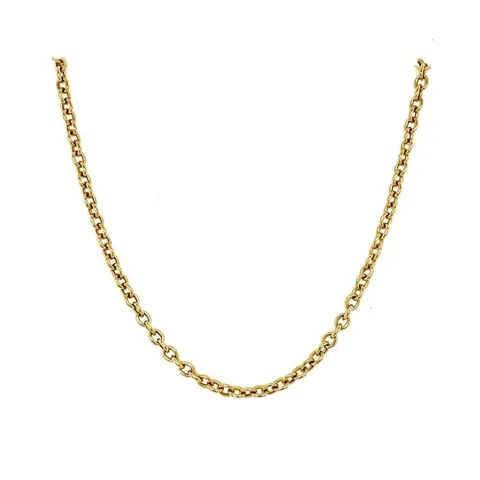 Vintage 14K Gold Long Necklace Anchor 44.5 cm