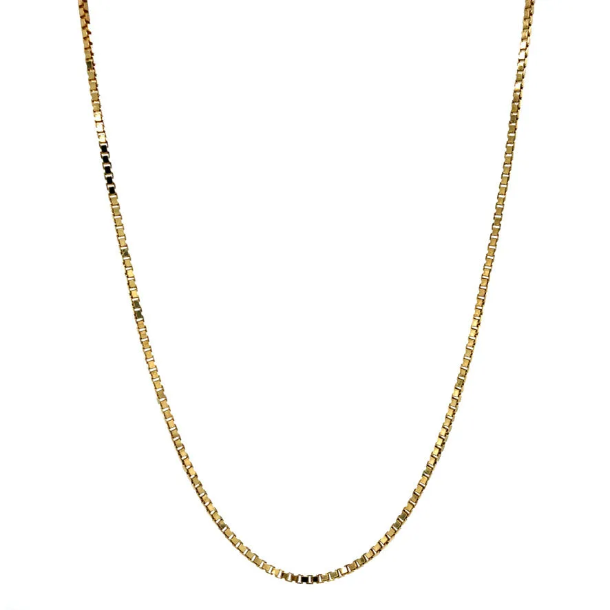 Vintage 14K Gold Venetian Long Necklace
