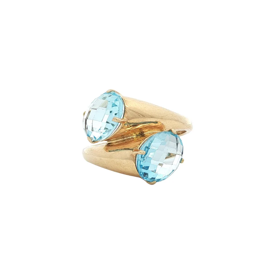 Vintage 14K Gold Ring with Topaz