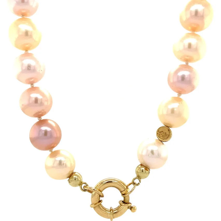Vintage Schoeffel Pearl Necklace with 14K Gold Clasp