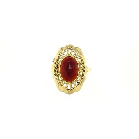 Vintage 14K Gold Ring with Garnet