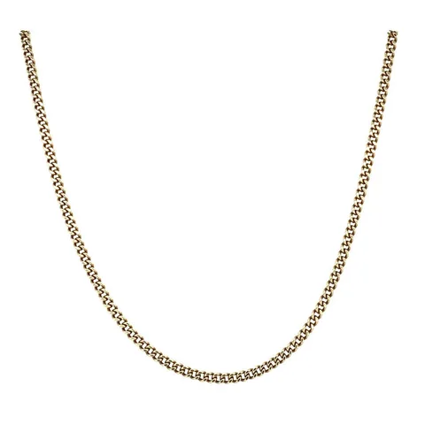 Vintage 14K Gold Long Necklace Curb 47.5 cm
