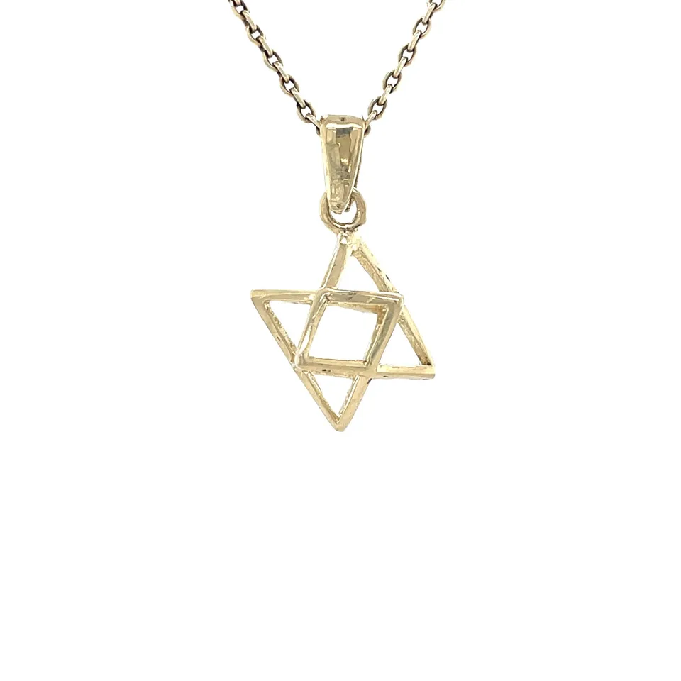 Vintage 14K Gold Merkaba Pendant