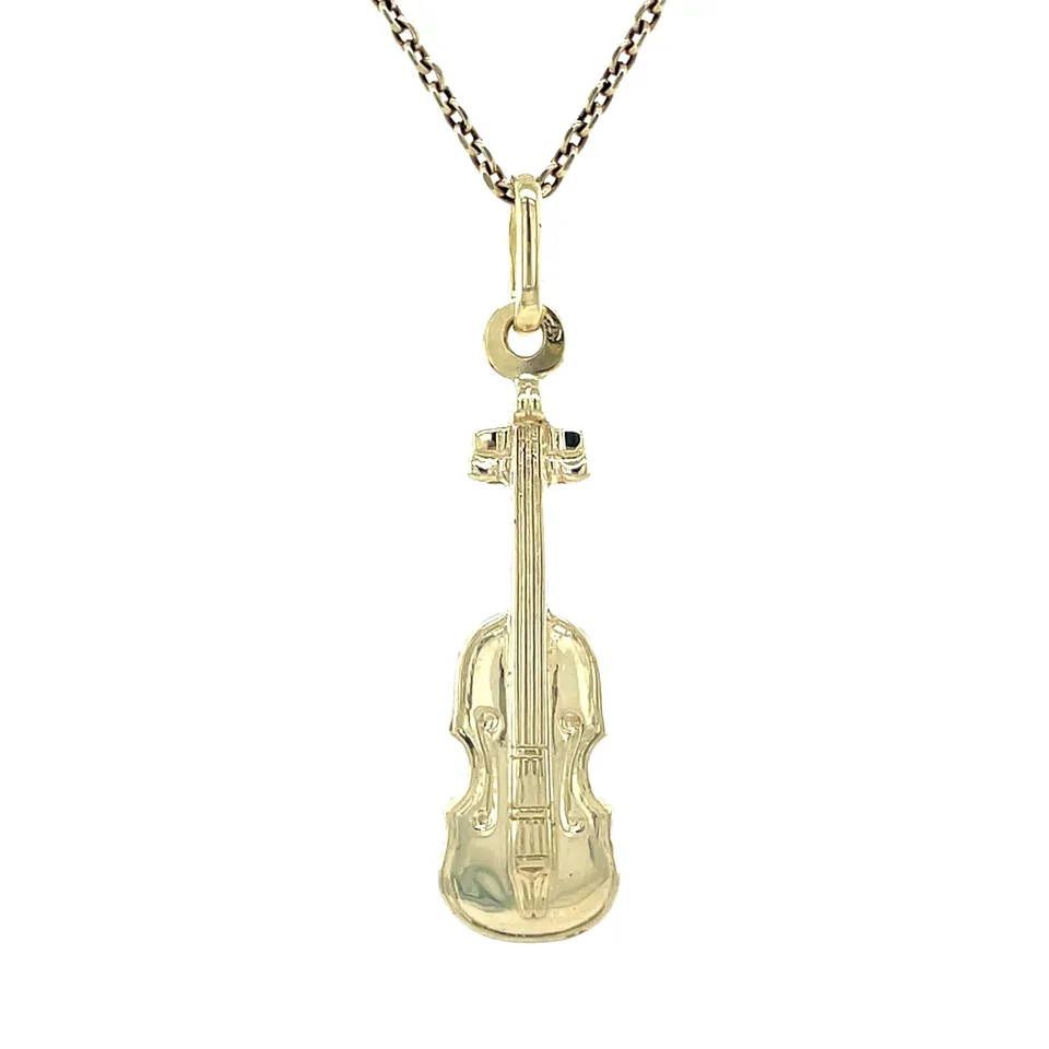 Vintage 14K Gold Viool Pendant