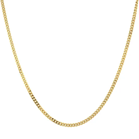 Vintage 14K Gold Long Necklace Curb 38 cm