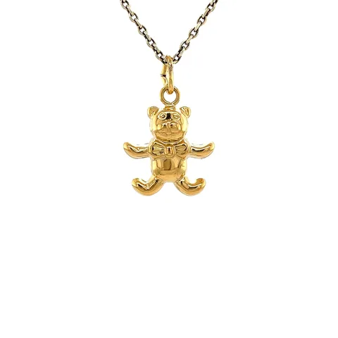 Vintage 14K Gold Bear Pendant