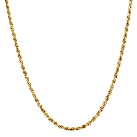 Vintage 14K Gold Rope Necklace 42 cm