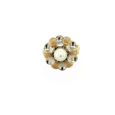 Vintage 14K Gold Ring with Pearl