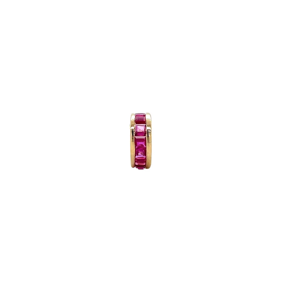 Vintage 18K Gold Ear Cuff with Ruby