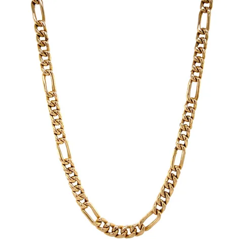 Vintage 14K Gold Figaro Necklace