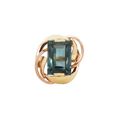 Vintage 14K Gold Ring with Spinel