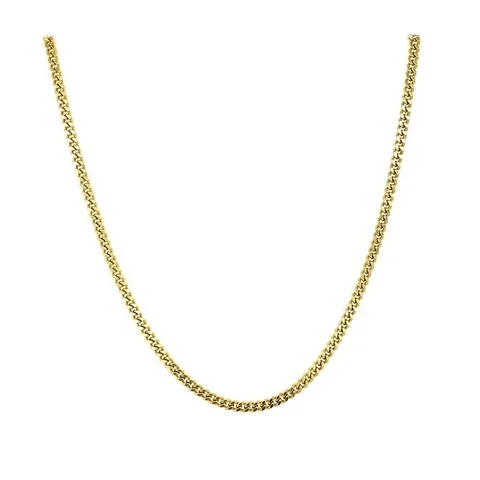 Vintage 14K Gold Long Necklace Curb 42 cm