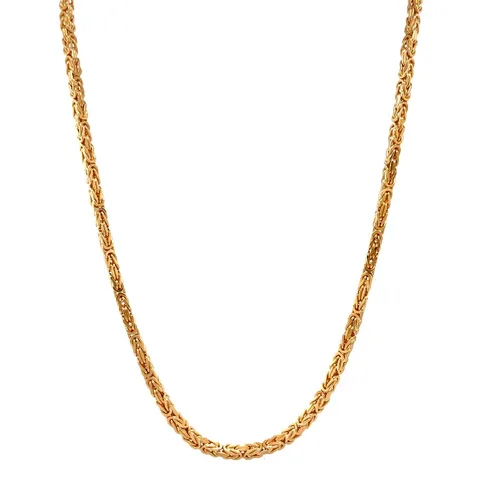 Vintage 18K Gold King's Chain Necklace