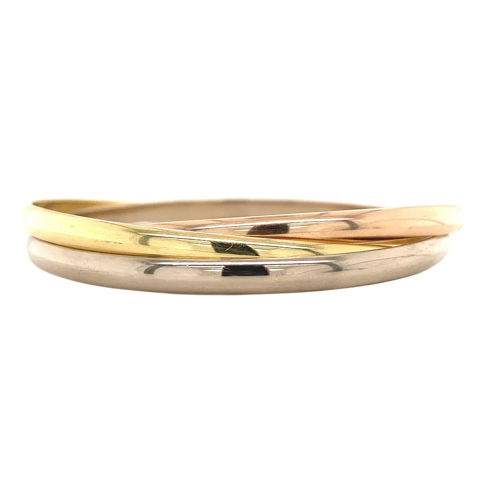 Vintage Cartier Trinity 18K Gold Bracelet