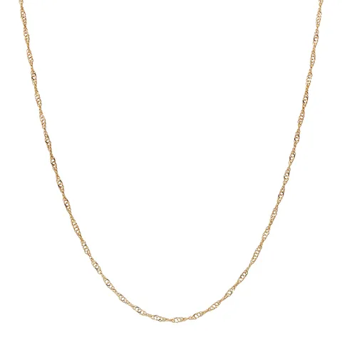 Vintage 14K Gold Singapore Necklace