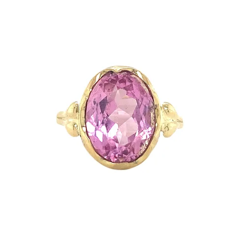Vintage 14K Gold Ring with Pink Sapphire