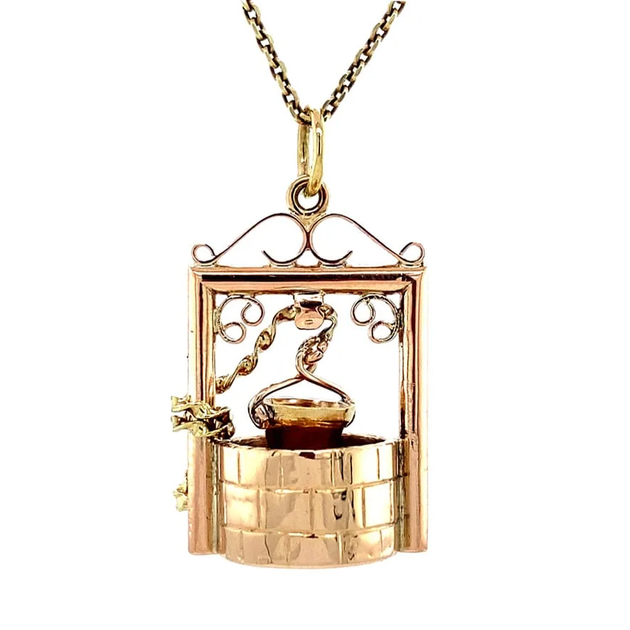 Vintage 14K Gold Wensput Pendant