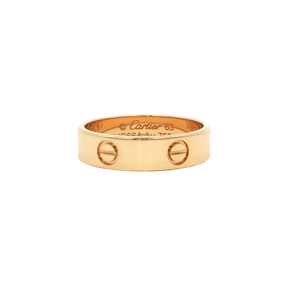 Vintage Cartier LOVE 18K Gold Ring Classic
