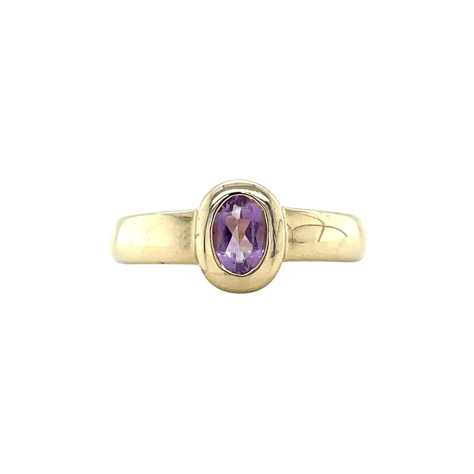 Vintage 14K Gold Ring with Amethyst