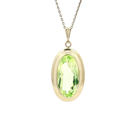 Vintage 14K Gold Pendant with Spinel